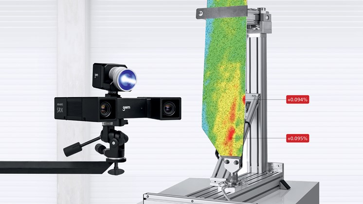 Misurazione delle superfici con ARAMIS 3D Camera