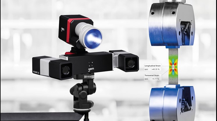 ARAMIS 3D Camera with tensile test