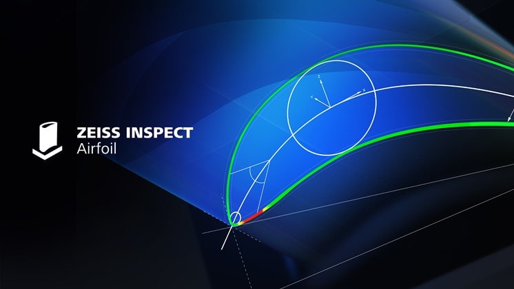 CAD of a component generated by ZEISS INSPECT Airfoil