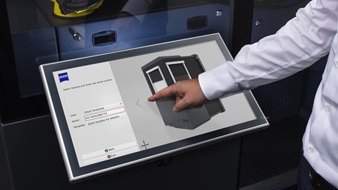 Interface of the ZEISS Quality Suite