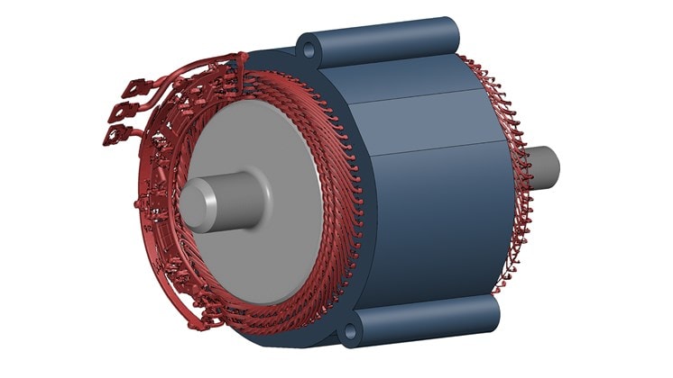 CAD modell of an emotor