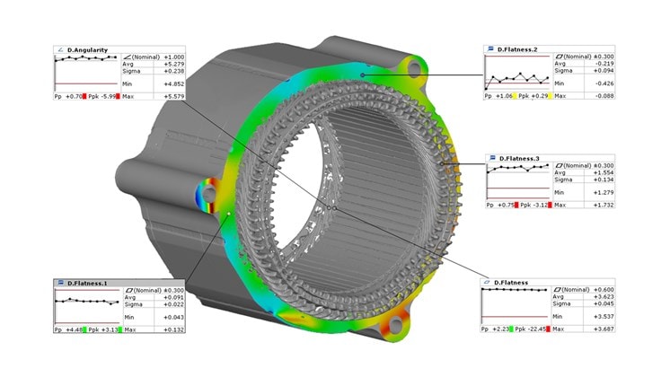 CAD-model van een e-motor