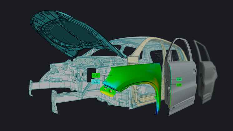 Assemblage virtuel pour la fabrication de carrosseries
